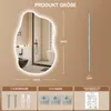 Puluomis miroir de salle de bain 85x55 cm antibuée avec Voir les images du produit 5
