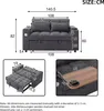 Merax Schlafsofa mit Ausziehfunktion, Verstellbarer Produktbild-Vorschau 7