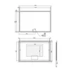 Mai & Mai Wandspiegel Badezimmer Spiegel LED 120x80cm LED Produktbild-Vorschau 7