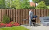 Delta Bohlen-Zaun Natura braun 180x180cm Produktbild-Vorschau 12