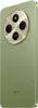 A close-up, angled view of the back of a sage green smartphone with a prominent gold camera module. Náhled obrázku produktu