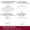 HOOZ® Möbelfüße Aluminium 150 mm 4er Set [HÖHENVERSTELLBAR] Produktbild-Vorschau 8