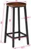 A bar stool with dimensions marked. Náhled obrázku produktu