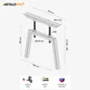 MetaloPro 2x Stolové nohy Thusia Screw kovové, stabilné Náhľad obrázku produktu 3