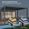 E Bioclimatic Lamellen Pergola elektrisch Lamellendach 4x3m Produktbild-Vorschau 7