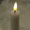 LED Stabkerzen MIA - Echtwachs - 3D Flamme - H: 24cm/D: Produktbild-Vorschau 9