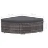 vidaXL 6 tlg. Garten Lounge Set mit Auflagen Poly Rattan Produktbild-Vorschau 10