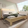 Sweiko Lit double en bois 160×200cm, Tête de lit avec Voir les images du produit 1