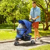 PawHut Hundewagen Hundebuggy Buggy Hunde Katzen mehrfarbig Produktbild-Vorschau 2
