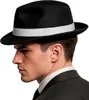 Mafiosi Hut mit weißem Hutband für Karneval, Fasching und Produktbild-Vorschau 6