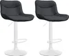 2x Barkruk Vonore - Kunstleer, chroom frame - Crème kleur Productafbeelding-voorbeeld 9