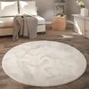 Tappeto rotondo in Pelliccia sintetica Plush Tappetino da Anteprima dell’immagine prodotto 1