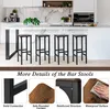 A kitchen counter with bar stools and close-up shots of the bar stool details. Podgląd zdjęcia produktu