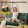 Canapé scandinave pour 2 personnes, en similicuir, avec Voir les images du produit 5
