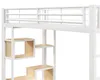 Lit superposé avec éclairage LED intégré, structure en fer, Voir les images du produit 9
