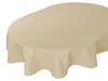 Tischdecke oval ecru 130x220 cm Leinenoptik Lotuseffekt Produktbild-Vorschau 6