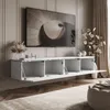 Hängender TV-Schrank CELINE GLOSS SILVER 200 cm mit Produktbild-Vorschau 5