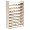 vidaXL Stojak na wino z górną półką 72,5x25x111,5 cm lite Podgląd zdjęcia produktu 1