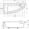 BADLAND Eckbadewanne Badewanne Praktika LINKS 140x70 mit Produktbild-Vorschau 8