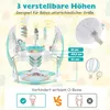 A baby jumperoo with toys and height adjustment indicators. Podgląd zdjęcia produktu