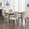 Ensemble de deux chaises de salle à manger en velours, avec Voir les images du produit 6