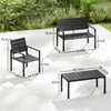 Outsunny tuinmeubelset, zithoek voor 4 personen, tuinlounge Productafbeelding-voorbeeld 3