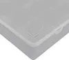 A close-up view of a gray plastic storage container with a clear lid. Náhľad obrázku produktu