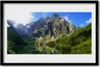 Bild 60x40 MDF-Rahmen Wandkunst Tatra-Gebirge Wald Meer Produktbild-Vorschau 1