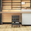 Carrello HOMCOM, carrello da portata a 3 ripiani, maniglie, Anteprima dell’immagine prodotto 7