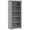 vidaXL Regał 5 przegród BODO Szary 82x40x173 cm lite drewno Podgląd zdjęcia produktu 1