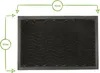 Nicola Spring Robuste Fußmatten – 60 x 40 cm – Diagonal – Produktbild-Vorschau 3