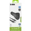 SBS KFZ-Ladegerät 12W 2x USB-A 2,1A schwarz + USB-C Ka Produktbild-Vorschau 11