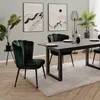 finori Quinn 70A Stuhl, 2er-Set, Samt dunkelgrün / schwarz Produktbild-Vorschau 7