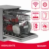 Sharp QW-WNA4YF42AI-DE Geschirrspüler 60 cm 14 Maßgedecke Produktbild-Vorschau 3