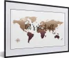 MuchoWow® MuchoWow® Gerahmtes Poster Weltkarte - Braun - Produktbild-Vorschau 1