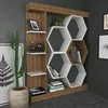 Skye Decor, Sueno - Bianco, Noce, Librerie, Bianco, 140 x Anteprima dell’immagine prodotto 3