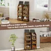 Puluomis Chariot de cuisine mobile avec porte à charnières, Voir les images du produit 7