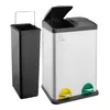 SVITA TC2X20 Mülleimer grau 40 Liter Abfalleimer Produktbild-Vorschau 2