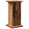 A product shot of a wooden pedestal on a white background. Voir les images du produit