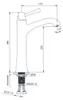 Sapho CLASSIC Waschbecken-Armatur, Hoch, ölgeriebene Bronze Produktbild-Vorschau 6