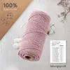 Makramee Garn (Altrosa) 3mm x 100m - 100% Baumwolle - Produktbild-Vorschau 2