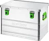 A silver aluminum storage box with green latches and handles, with the brand name 'starbox' embossed on the front. Produktbild-Vorschau
