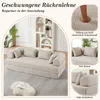 4-in-1 Chenille-Schlafsofa, verstellbare Rückenlehne, 4 Produktbild-Vorschau 6