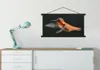 MuchoWow® Textilposter Kolibri - Federn - Schwarz 90x45 cm Produktbild-Vorschau 3