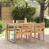 vidaXL Gartentisch Grau 140 x 80 x 75 cm Massivholz Akazie Produktbild-Vorschau 2