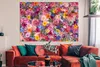 MuchoWow® Poster Blumen - Farben - Collage 180x120 cm - Produktbild-Vorschau 2