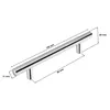 10 stuks meugelknoppen, model R96, chroom, glanzend, Productafbeelding-voorbeeld 3