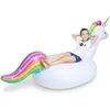 Große aufblasbare Einhorn Pool Float Floatie Fahrt auf mit Produktbild-Vorschau 3