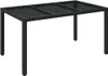 The Living Store 7-tlg. Garten-Essgruppe mit Kissen Schwarz Produktbild-Vorschau 4