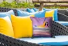 MuchoWow® Outdoor Kissen - Frau - Vintage - Pastell - 40x40 Produktbild-Vorschau 4